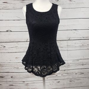 Scobe Lace Black Shirt